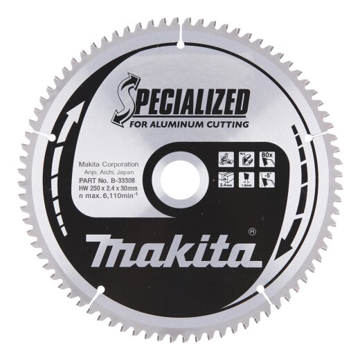 Makita B-33308 SPECIALIZED Sägeb.250x30x80Z EN