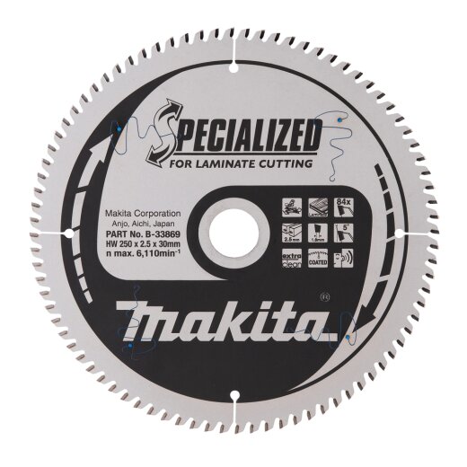 Makita B-33869 SPECIALIZED Sägeb.250x30x84Z EN