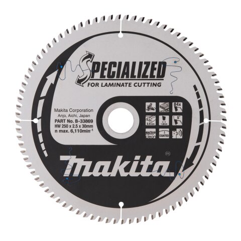 Makita B-33869 SPECIALIZED Sägeb.250x30x84Z EN