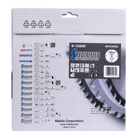 Makita B-33869 SPECIALIZED Sägeb.250x30x84Z EN