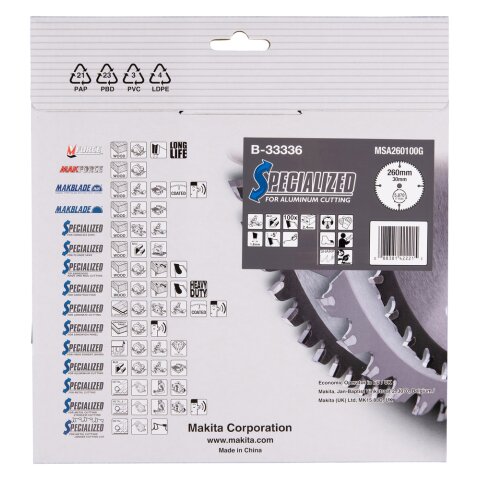 Makita B-33336 SPECIALIZED Sägeb.260x30x100Z