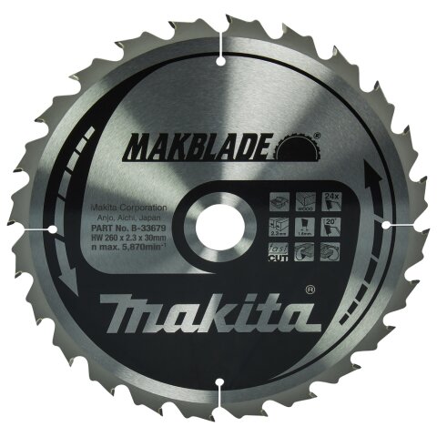 Makita B-33679 SPECIALIZED Sägeb.260x30x24Z EN