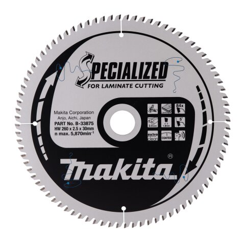 Makita B-33875 SPECIALIZED Sägeb.260x30x84Z EN