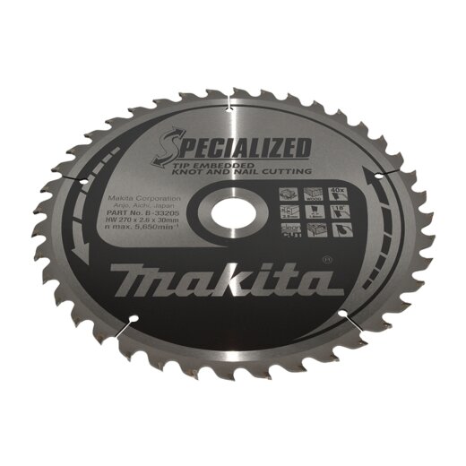 Makita B-33205 SPECIALIZED Sägeb.270x30x40Z