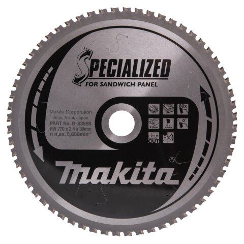 Makita B-33598 SPECIALIZED Sägeb.270x30x60Z EN