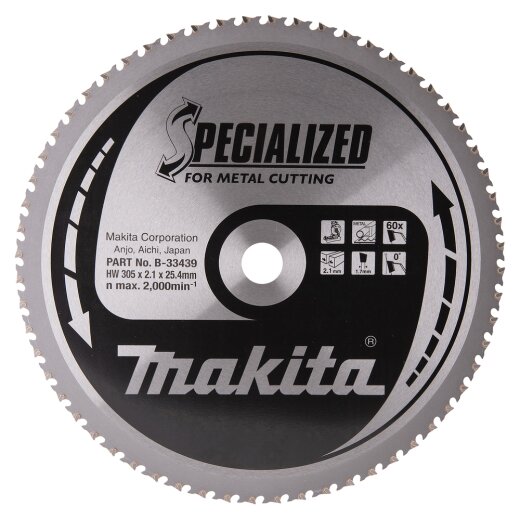 Makita B-33439 SPECIALIZED Sägeb.305x1"x60Z