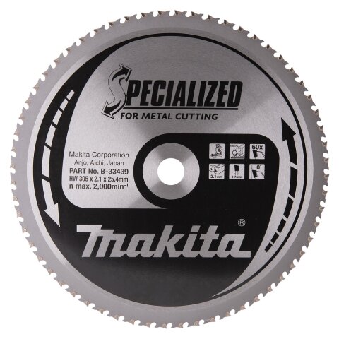 Makita B-33439 SPECIALIZED Sägeb.305x1"x60Z