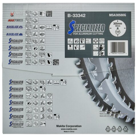 Makita B-33342 SPECIALIZED Sägeb.305x30x80Z EN