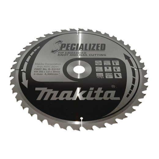 Makita B-33152 SPECIALIZED Sägeb.355x30x40Z