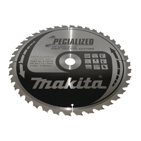 Makita B-33152 SPECIALIZED Sägeb.355x30x40Z EN