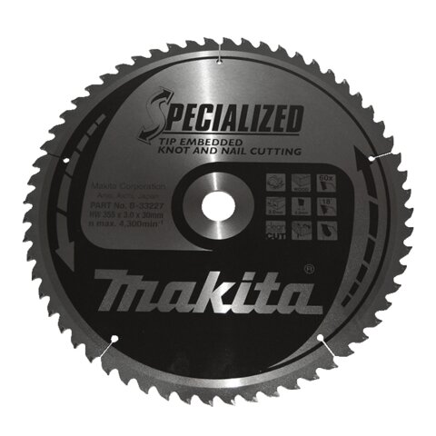 Makita B-33227 SPECIALIZED Sägeb.355x30x60Z EN