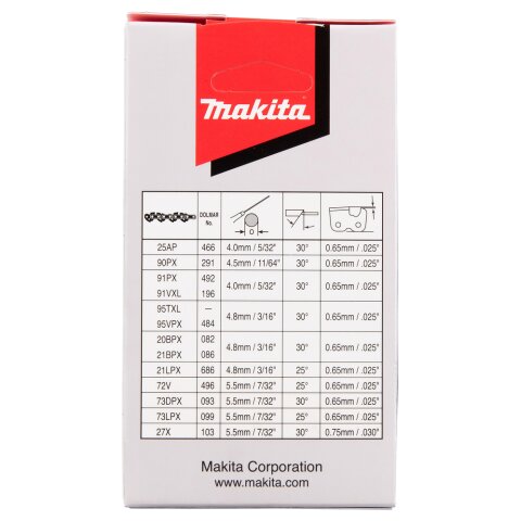 Makita 191H08-4 Sägekette 25cm 1,3mm 3/8" HM