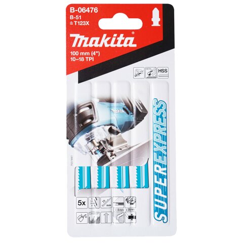 Makita B-06476 Stichsägeblatt B-51 Metall5St EN