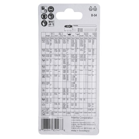 Makita B-10986 Stichsägeblatt B-54 Laminat EN