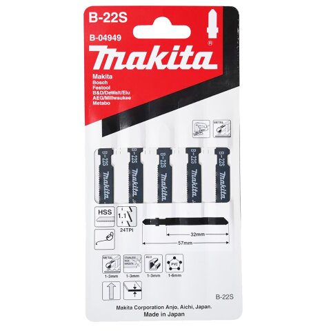 Makita B-04949 Stichsägeblatt 32-24Z HSS EN