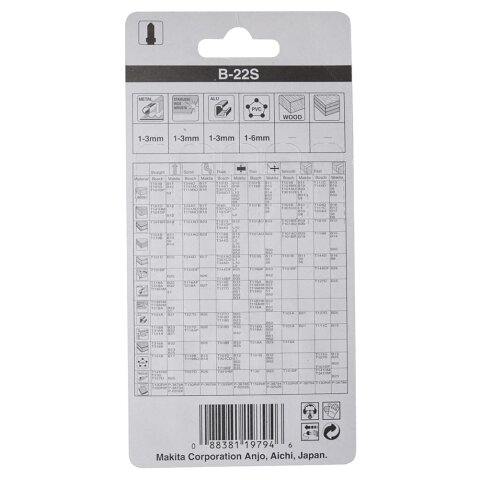 Makita B-04949 Stichsägeblatt 32-24Z HSS EN