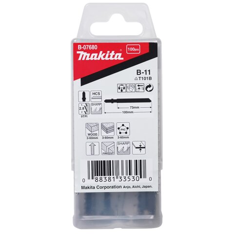 Makita B-07680 Stichsägeblatt B-11 100Stk EN