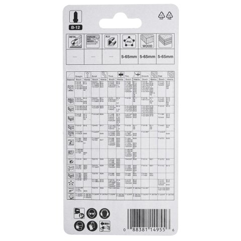 Makita A-85640 Stichsägeblatt B-12