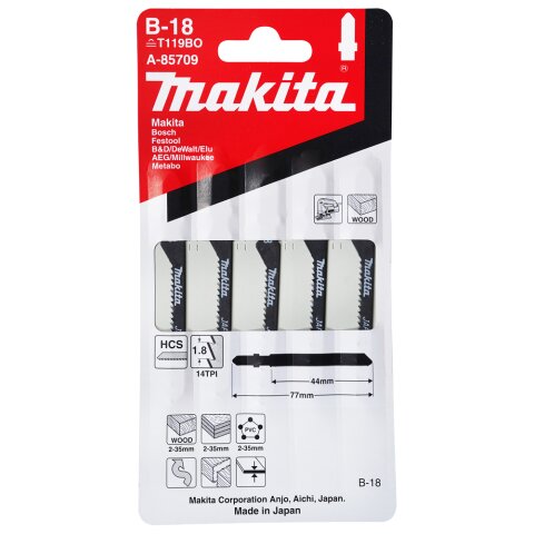 Makita A-85709 Stichsägeblatt B-18 EN