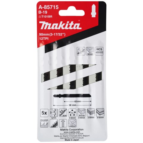 Makita A-85715 Stichsägeblatt B-19 EN
