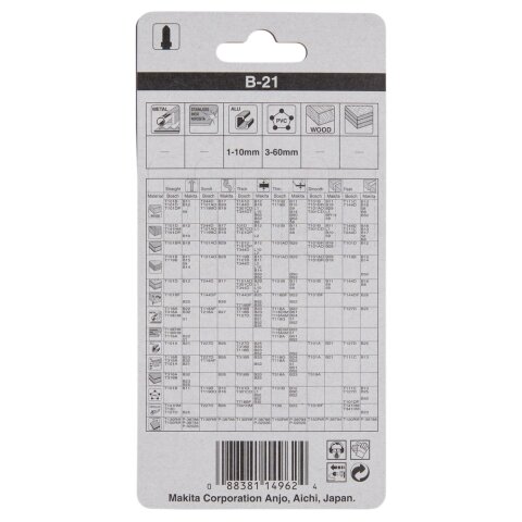 Makita A-85721 Stichsägeblatt B-21 EN