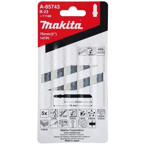 Makita A-85743 Stichsägeblatt B-23