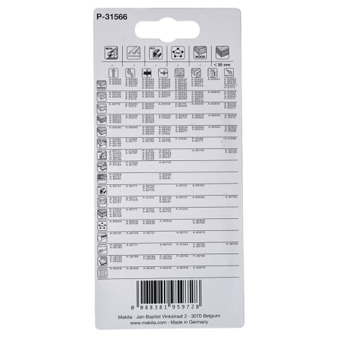 Makita P-31566 Stichsägeblatt HC19RBI EN