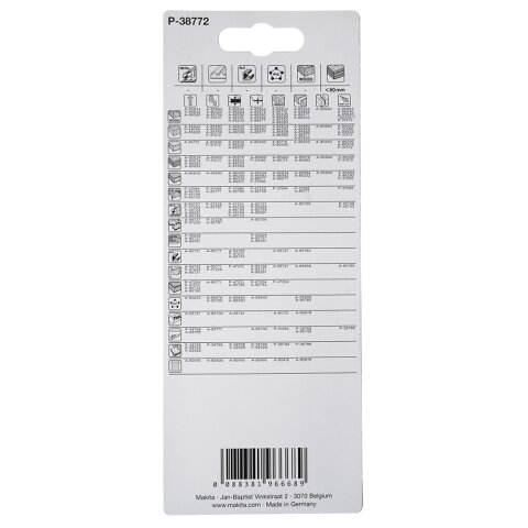 Makita P-38772 Stichsägeblatt HM105 EN