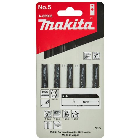 Makita A-85905 Stichsägeblatt Nr.5 EN