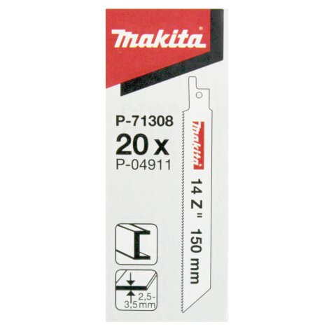 Makita P-71308 Reciproblatt BIM 150/14Z 20Stk