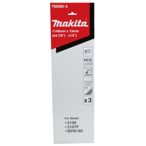 Makita 792560-3 Bandsägeblatt 14Z " 3Stk EN