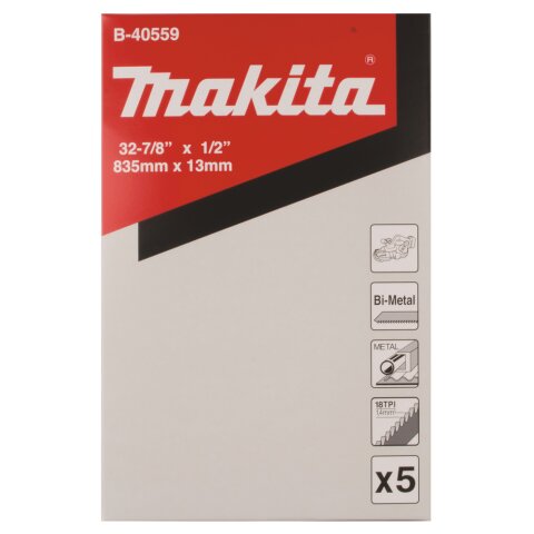 Makita B-40559 Bandsägeblatt 18Z " BIM 5Stk EN