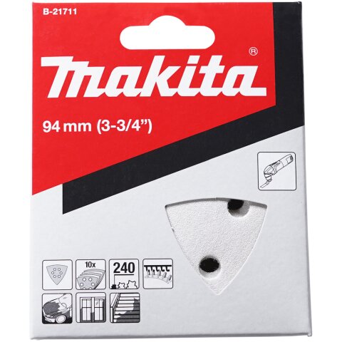 Makita B-21711 Delta-Schleifpapier Farbe K240 EN