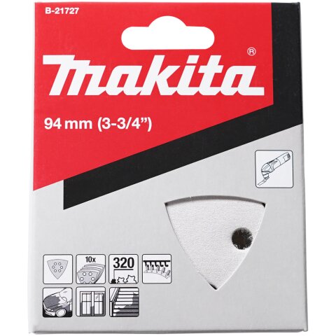 Makita B-21727 Delta-Schleifpapier Farbe K320 EN