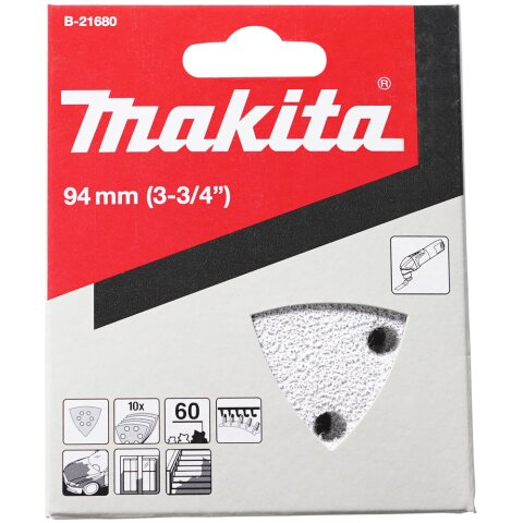 Makita B-21680 Delta-Schleifpapier Farbe K60 EN