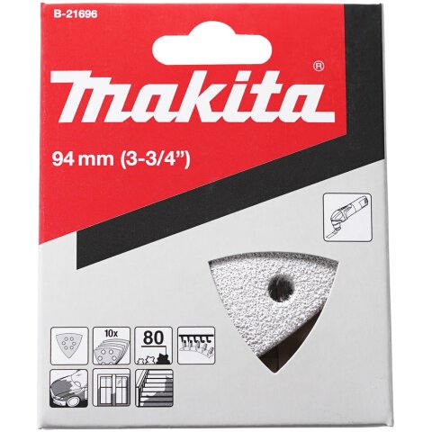 Makita B-21696 Delta-Schleifpapier Farbe K80 EN