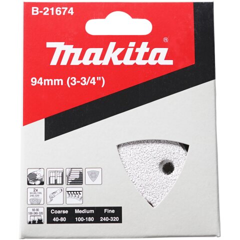 Makita B-21674 Delta-Schleifpapier Set Farbe