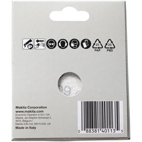 Makita B-21674 Delta-Schleifpapier Set Farbe