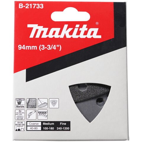 Makita B-21733 Delta-Schleifpapier Set Stein