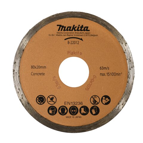 Makita B-22012 Diamantsch. 80mm Beton EN