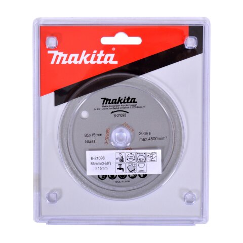 Makita B-21098 Diamanttrennscheibe 85x15mm Nass EN