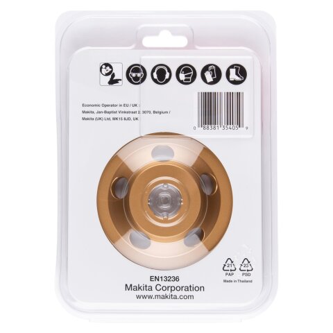 Makita B-12295 Schleiftopf 125mm grob EN