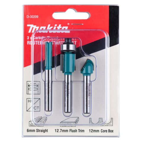 Makita D-30209 Fräser-Set 3Stk EN