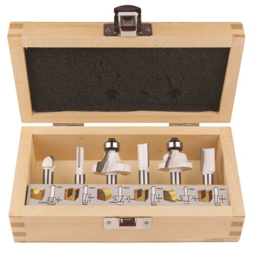 Makita D-53540 Fräser-Set 8mm 6Stk