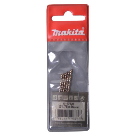 Makita D-17625 Bohrer HSS-CO 1.75x46mm 5Stk EN