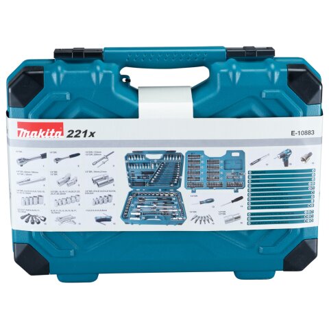 Makita E-10883 Werkzeug-Set 221-tlg. EN