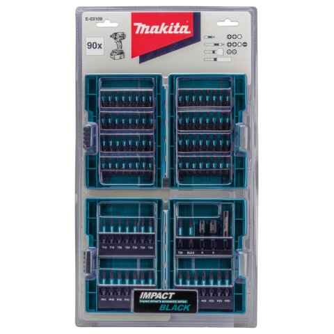 Makita E-03109 Impact Black Bit-Set 90-tlg. EN