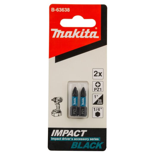 Makita B-63638 PZ Bit 1x25 2Stk EN