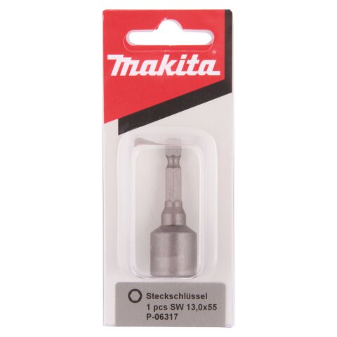 Makita P-06317 Steckschlüssel 1/4" SW13 EN