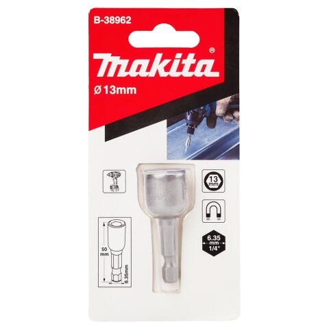Makita B-38962 Steckschlüssel 1/4" SW13 EN